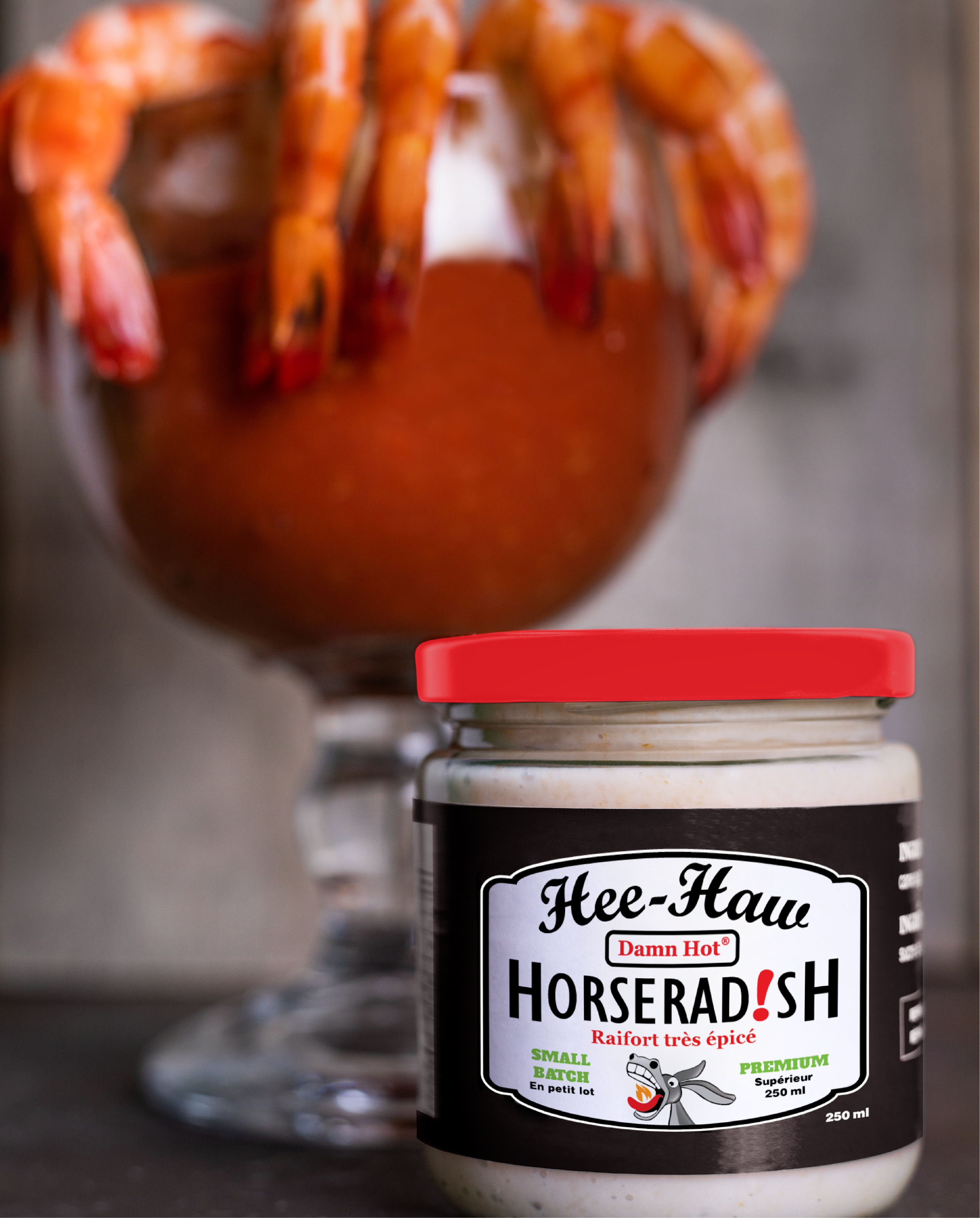 Prawns with Hee-Haw Cocktail Sauce